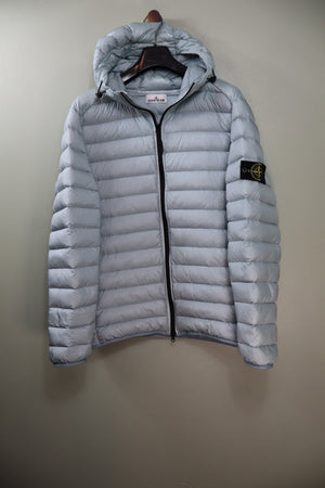 Stone Island Baby Blue Loom Woven Down Jacket