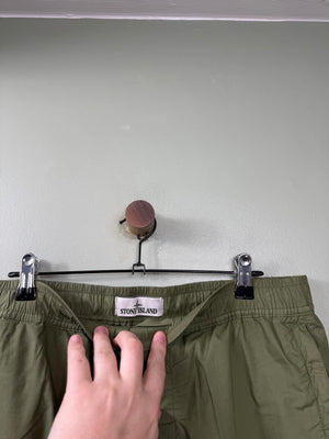 Stone Island Green RE-T Cargo Bottoms