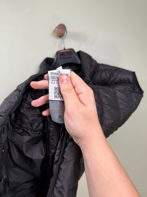 Stone Island Black Micro Yarn Down Gilet