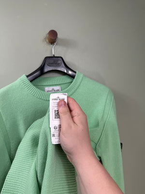 Stone Island Green Knit Jumper