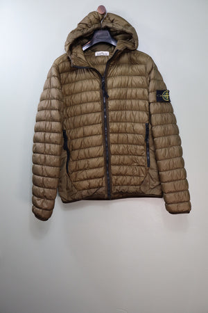 Stone Island Khaki Micro Yarn Down Jacket