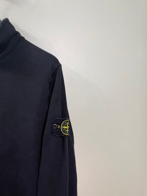 Stone Island Black 1/4 Zip Jumper