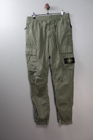 Stone Island Green RE-T Cargo Bottoms