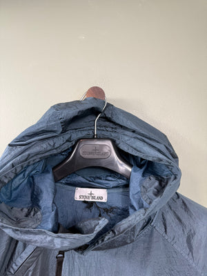 Stone Island Blue Nylon Metal Smock