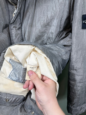 Stone Island Grey Pure Metal Shell Down Jacket