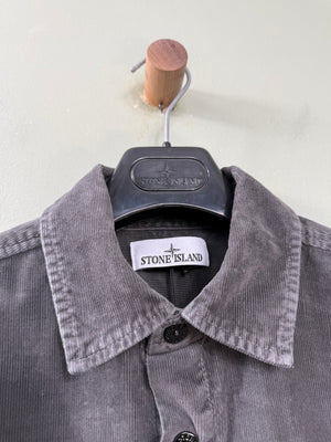 Stone Island Grey Needle Corduroy Overshirt
