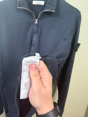 Stone Island Navy 1/4 Zip Jumper