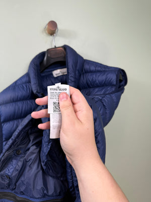Stone Island Navy Micro Yarn Down Gilet