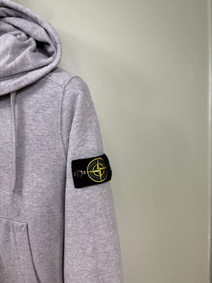 Stone Island Grey Zipped Hoodie