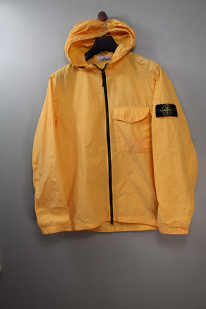 Stone Island Yellow Naslan Hooded Overshirt