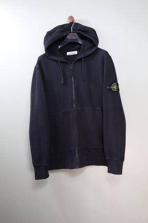 Stone Island Black Zipped Hoodie