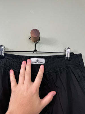 Stone Island Black RE-T Cargo Bottoms