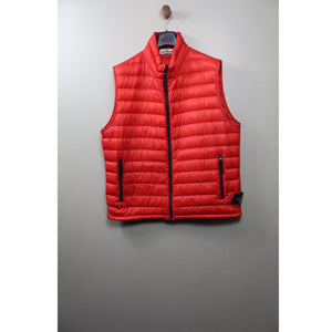 Stone Island Red Micro Ripstop Down Gilet