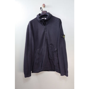 Stone Island Black 1/4 Zip Jumper