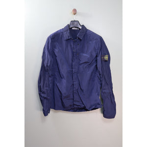 Stone Island Navy Nylon Metal Overshirt