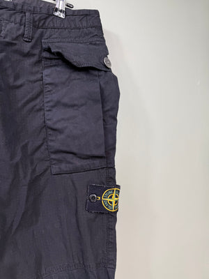 Stone Island Black Cargo Bottoms