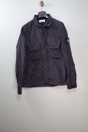 Stone Island Black Nylon Metal Overshirt