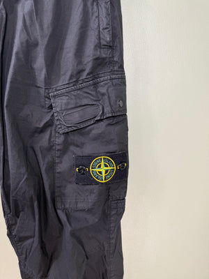 Stone Island Black RE-T Cargo Bottoms