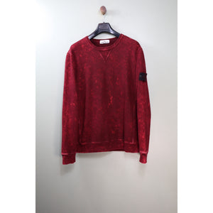Stone Island Red Ovo Dye Jumper