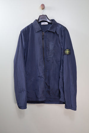 Stone Island Navy Nylon Metal Overshirt