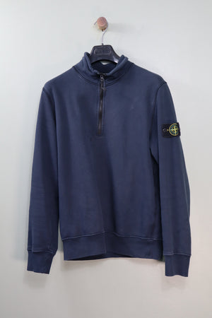 Stone Island Navy 1/4 Zip Jumper