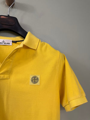 Stone Island Yellow Slim Fit Polo