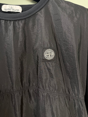 Stone Island Black Nylon Metal Jumper