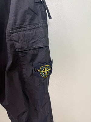 Stone Island Black RE-T Cargo Bottoms