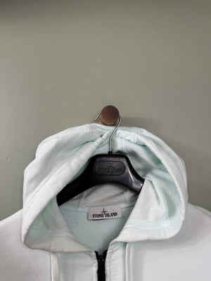 Stone Island Mint Green Zipped Hoodie