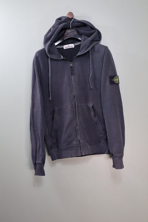 Stone Island Black Zipped Hoodie