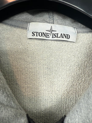 Stone Island Grey Zipped Hoodie
