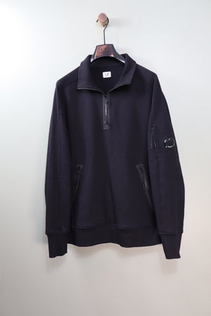C.P. Company Black 1/4 Zip Jumper