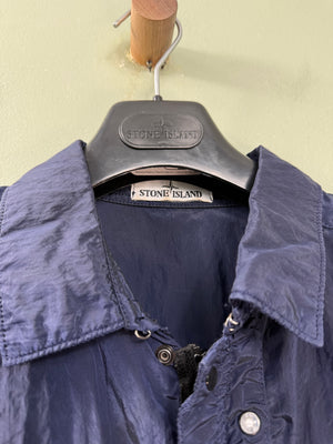 Stone Island Navy Nylon Metal Overshirt