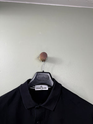 Stone Island Black Regular Fit Polo
