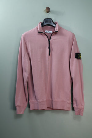 Stone Island Pink 1/4 Zip Jumper