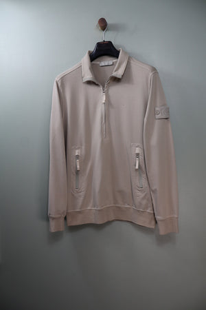 Stone Island Beige Ghost 1/4 Zip Jumper