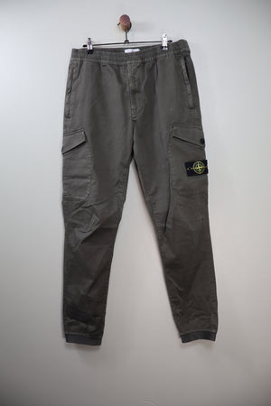 Stone Island Khaki RE-T Cargo Bottoms