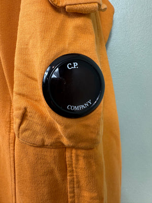 C.P. Company Orange 1/4 Button Jumper