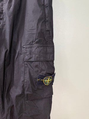 Stone Island Black RE-T Cargo Bottoms