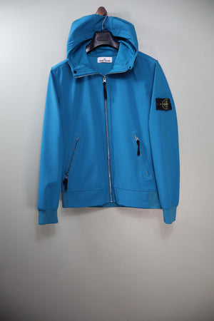 Stone Island Aqua Blue Soft Shell Jacket