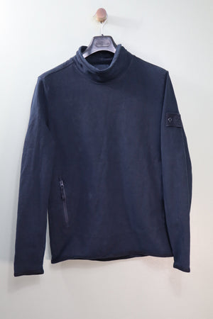 Stone Island Navy Ghost Mock Neck Jumper