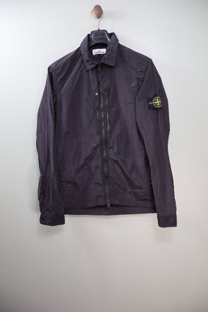 Stone Island Black Nylon Metal Overshirt
