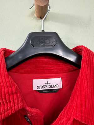 Stone Island Red Corduroy Overshirt