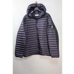 Stone Island Black Loom Woven Down Jacket