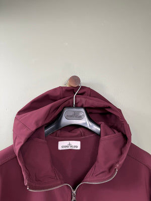 Stone Island Burgundy Soft Shell Jacket
