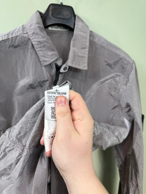 Stone Island Grey Nylon Metal Overshirt