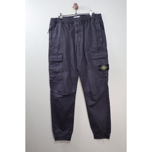 Stone Island Black RE-T Cargo Bottoms