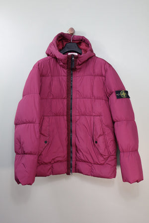 Stone Island Purple Crinkle Reps Down Jacket