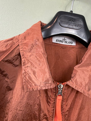 Stone Island Orange Nylon Metal Overshirt