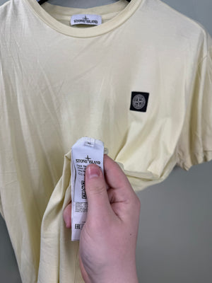 Stone Island Pastel Yellow T-Shirt